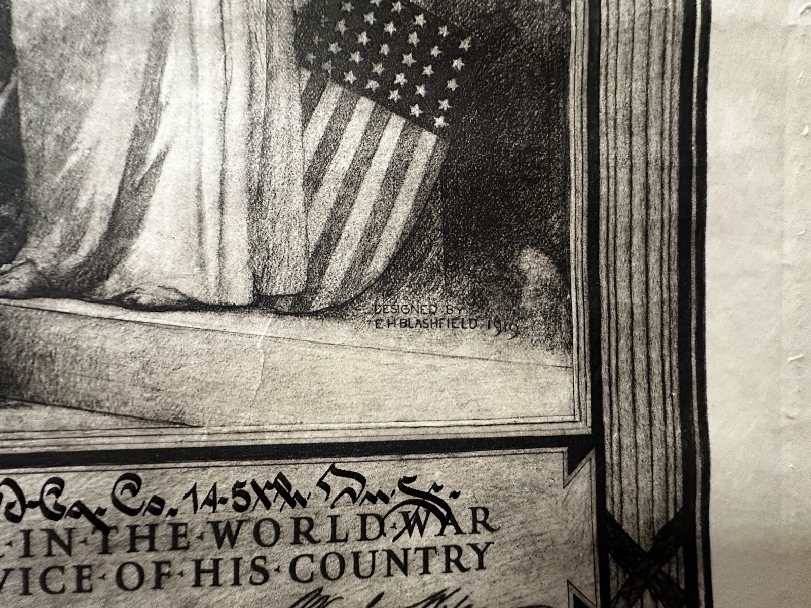 WWI KIA 6-Doc Set Pershing Hand Signed 145th Infantry Belgium 1918