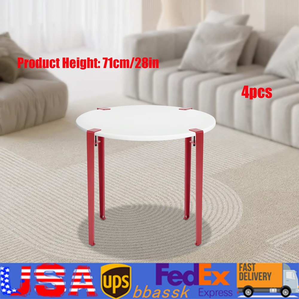 4pcs Adjustable Table Legs, Table Clamp Legs, F-shaped Table Legs Red