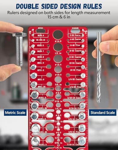 57 Nut and Bolt Thread Checker - Thread Checker Standard and Metric Bolt and