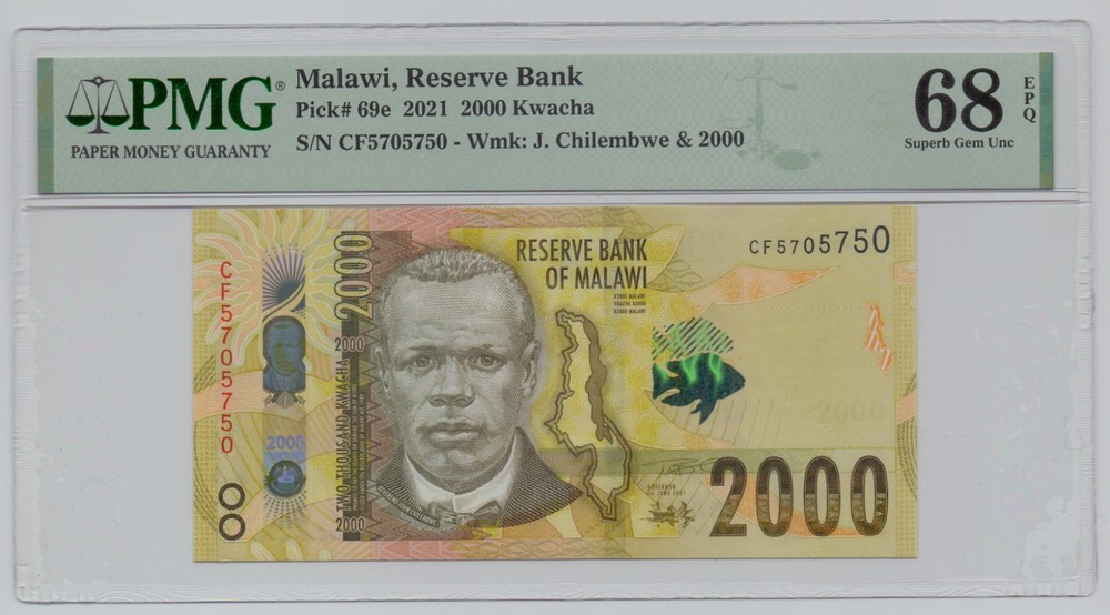 Malawi, 2021, 2000 Kwacha – PMG 68