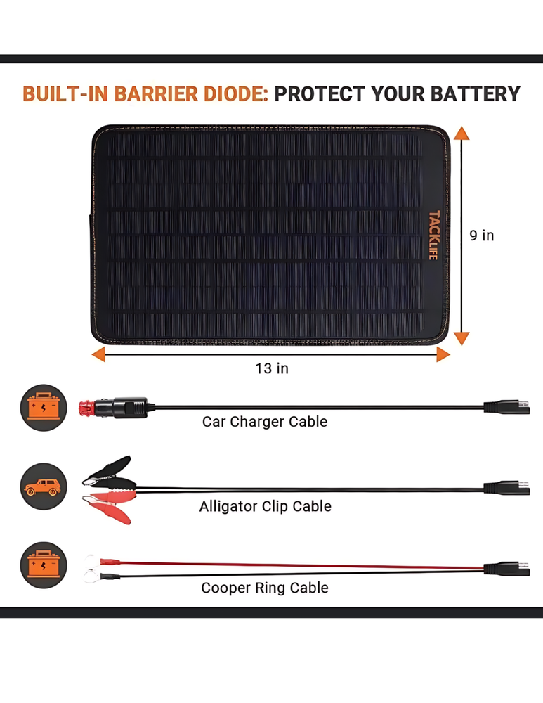 Tacklife Portable Solar Panel- Test Tool Series - SP101