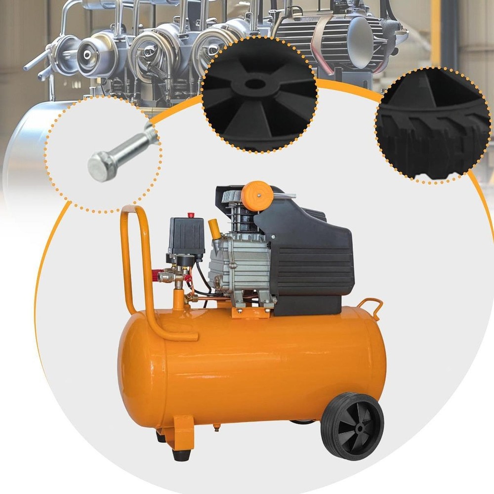 2 Pieces Air Compressor Casters Air Compressor Wheels Easy to Install Smooth
