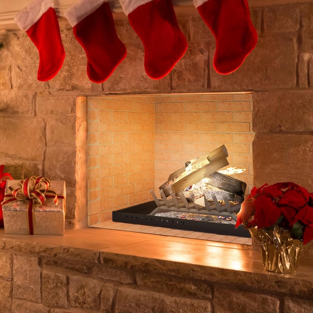 Fireplace Tray Large Size,Adjustable Ash Pan with Handles for Fireplace...