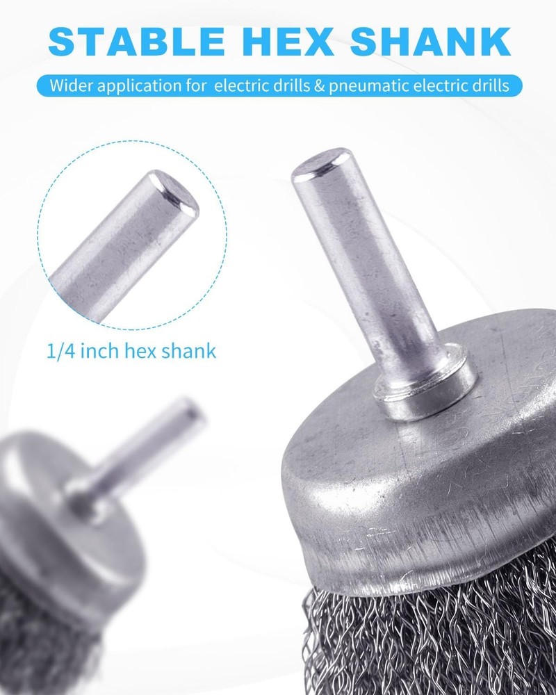 42-Piece Carbon Steel Wire Brush Set