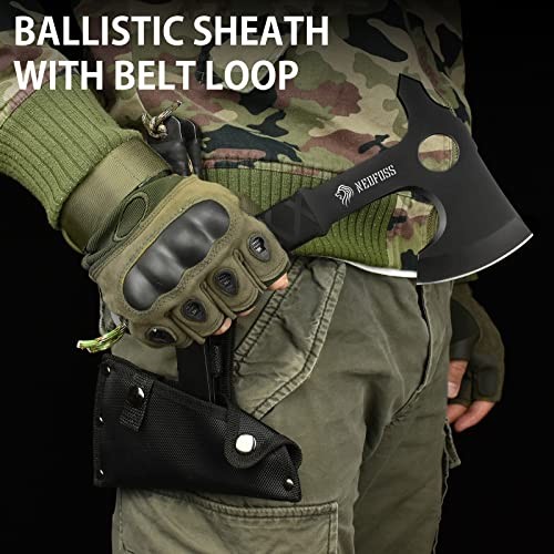 Throwing Axe Set, 10.2'' Full Tang Throwing Hatchet with Sheath, Updated TPR