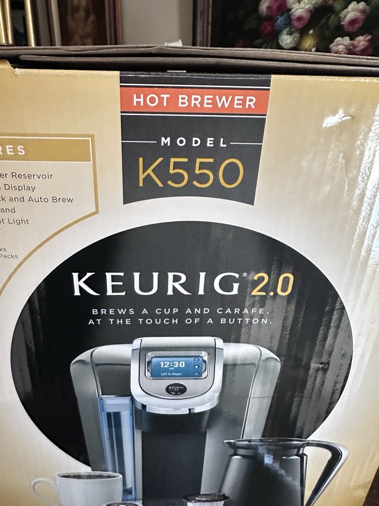 Keurig 2.0 K550 Digital Coffee Maker Touchscreen Silver