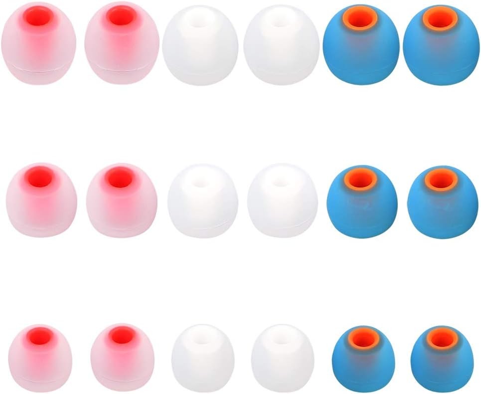 9 Pairs Earbud Tips Replacement SML Silicone Eartips Eargels for Headset