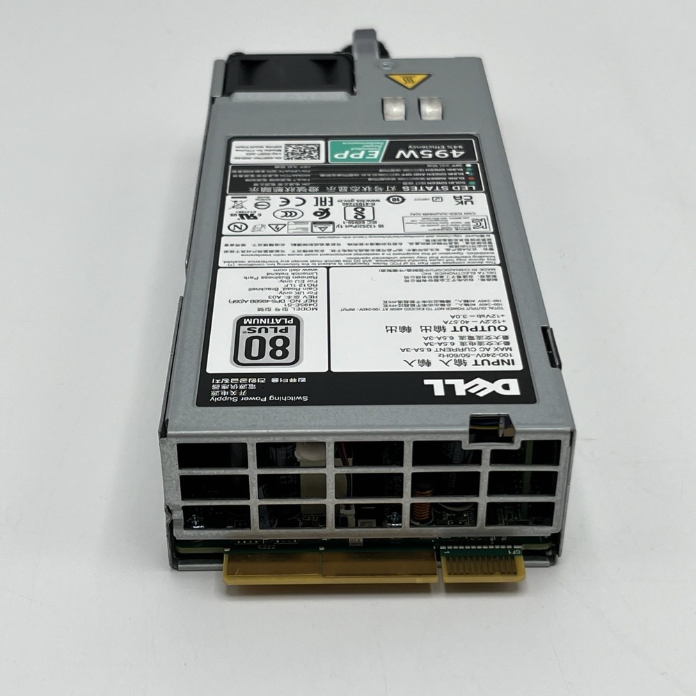 DELL E495E-S1 VKDD2 495W 80+ Platinum Switching Power Supply Module