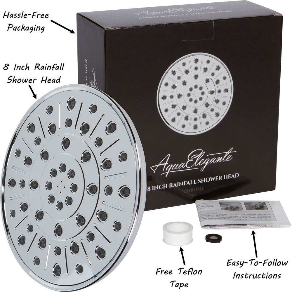 Rainfall Shower Head (Aqua Elegante) - Chrome