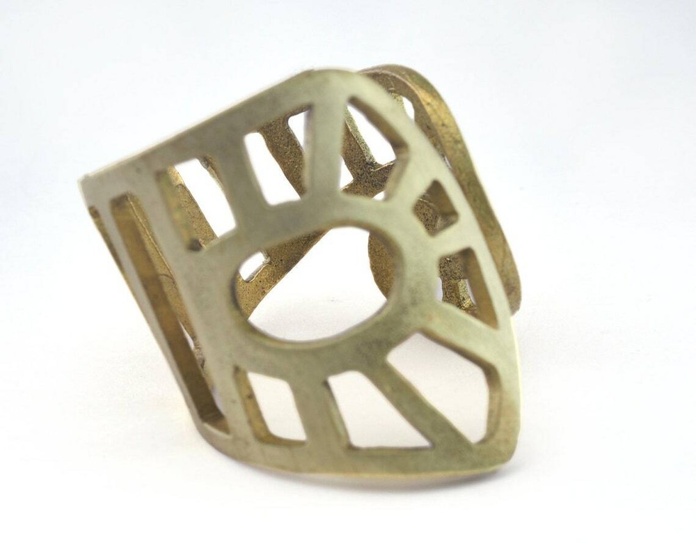 Adjustable Ring Raw brass (18mm 7.5US inner size) 2740