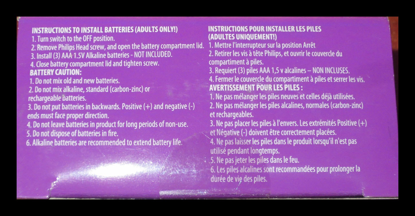 NEW - Intense LED UV-Black Light (Fun World) - sealed