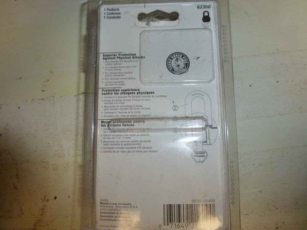 Master Lock Pro Series 6230D