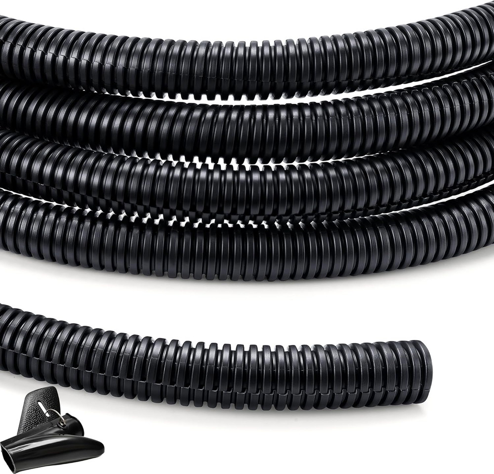 Wire Loom 1/2 Inch 10Ft, Split Loom, Cord Protectors from Pets, Wire Protector