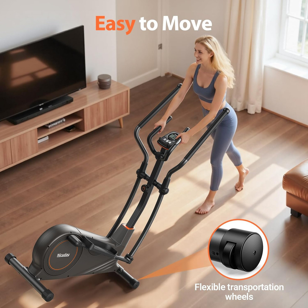 Elliptical Machine, Elliptical Exercise Machine for Home with Hyper-Quiet Magnet