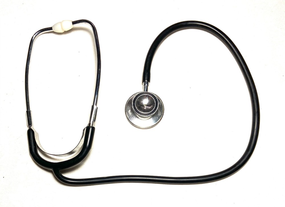 Professional Cardiology Stethoscope Black