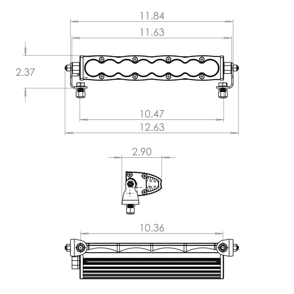 Baja Designs® S8™ 10-inch Amber Driving/Combo LED Off-Road Light Bar