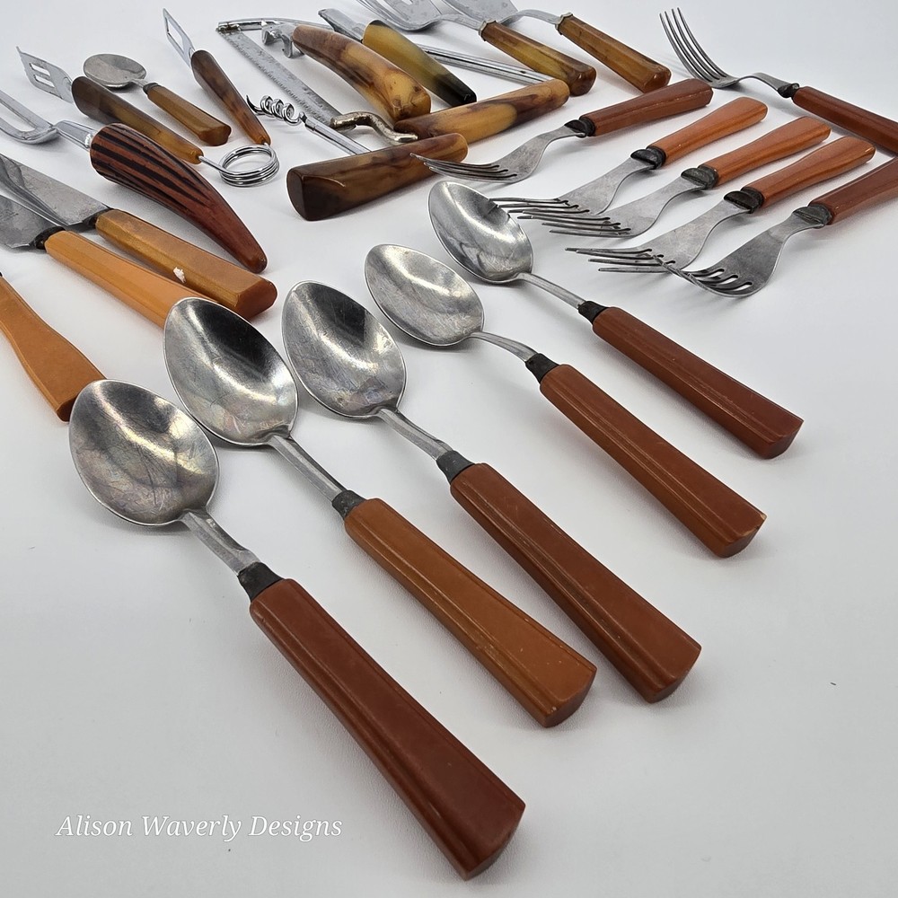 Bakelite Hostess Set & Utensils