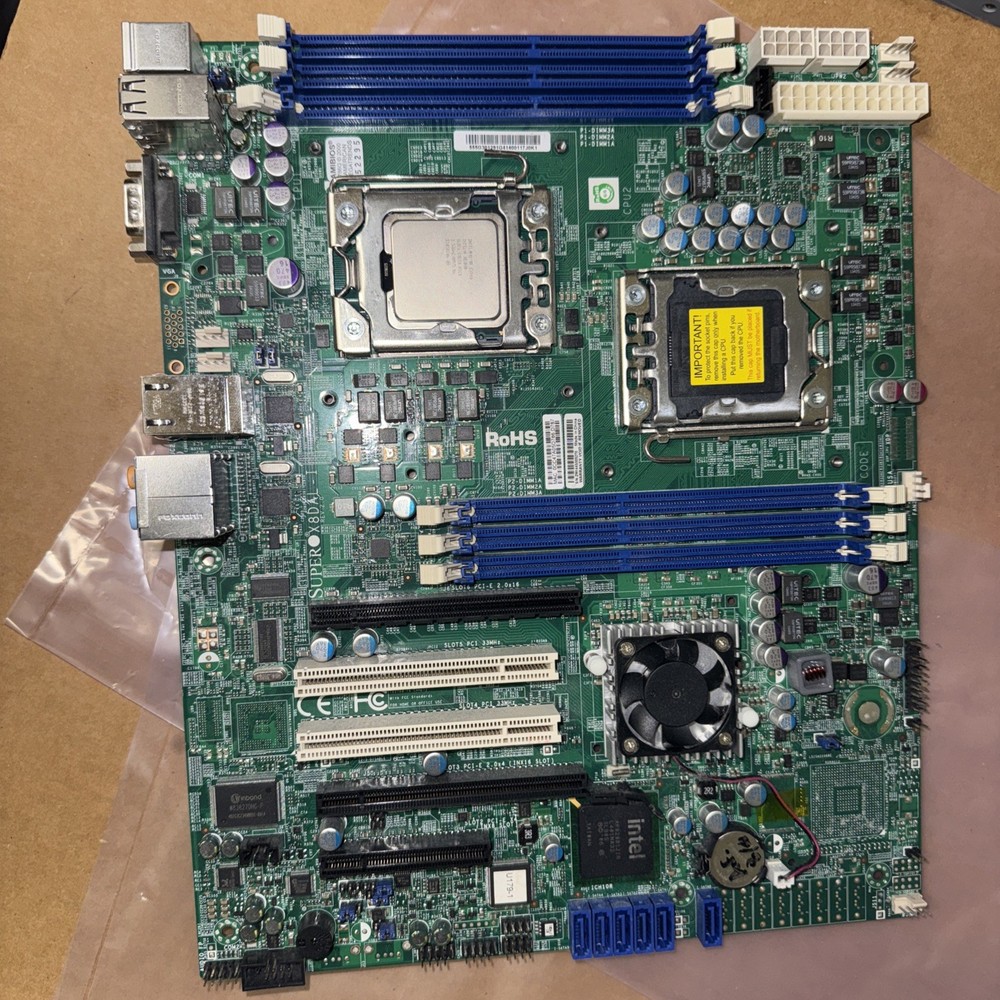 Supermicro X8DAL-I Dual Socket CPU Intel ATX Server Motherboard +CPU(1)