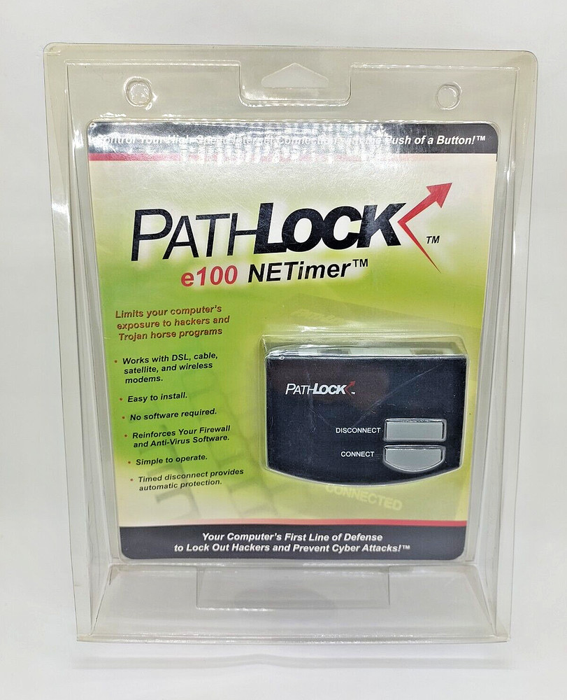 PathLock e100 NETimer Internet Security Timer DSL Cable Modem New Sealed