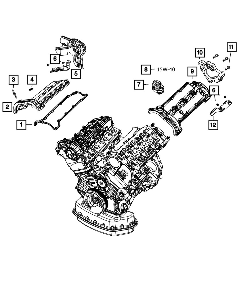 Genuine Mopar Hex Head Bolt 4864534AA