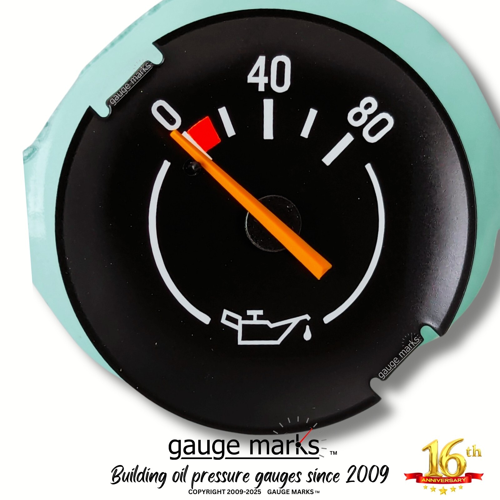 79 80 81 CAMARO OIL PRESSURE GAUGE - fits Gauge Cluster - Clock to OIL Gauge
