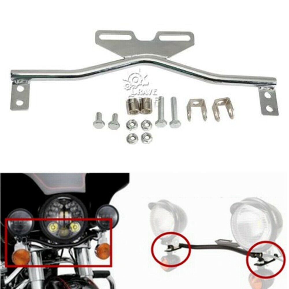 Chrome Motorcycle Light Bar For Harley Davidson Softail Springer Classic FLSTSC