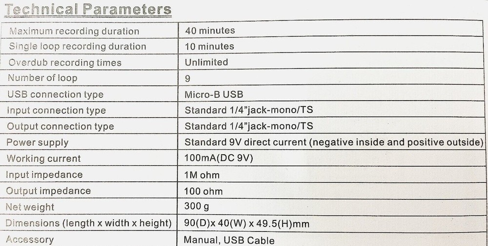 Haze LOOPER PRO - Guitar Looper Effect Pedal