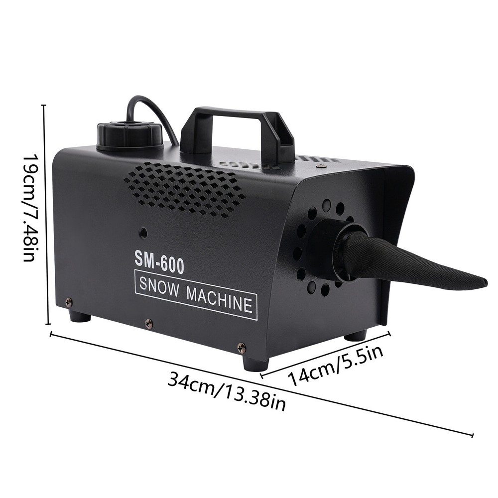 Snowflake Maker 600W Stage Snow Machine Wired/Wireless Remote Control Concert DJ