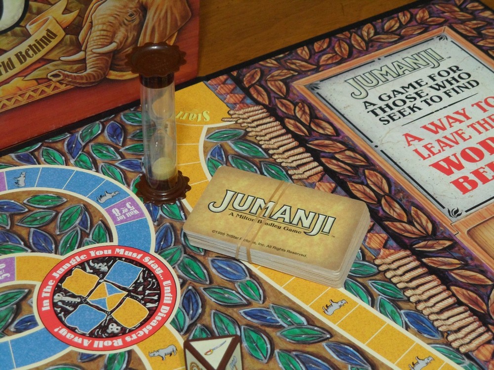 Jumanji 1995 Board Game 98% Complete Missing 1 Pawn