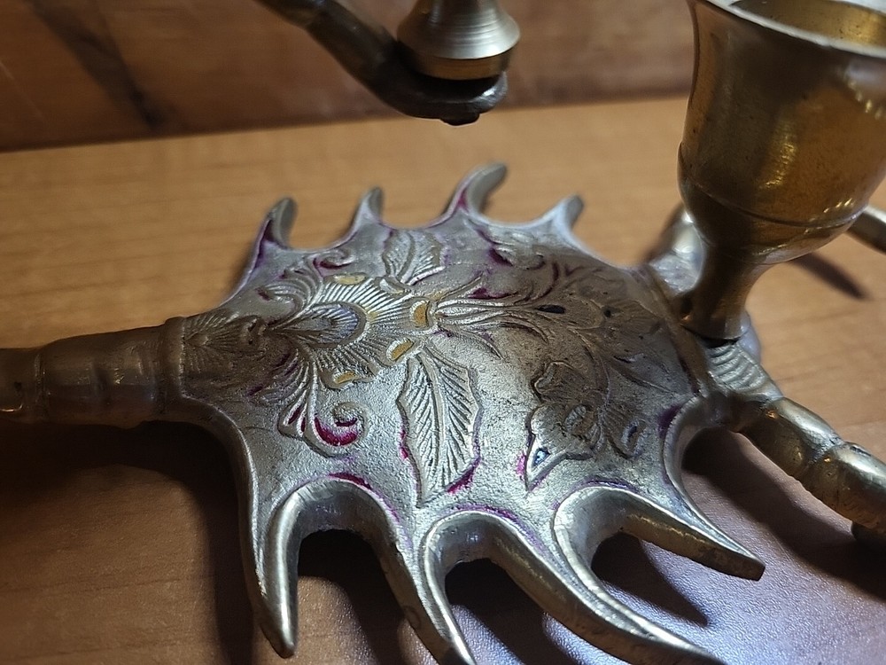 Vintage Bronze Candle stick holders