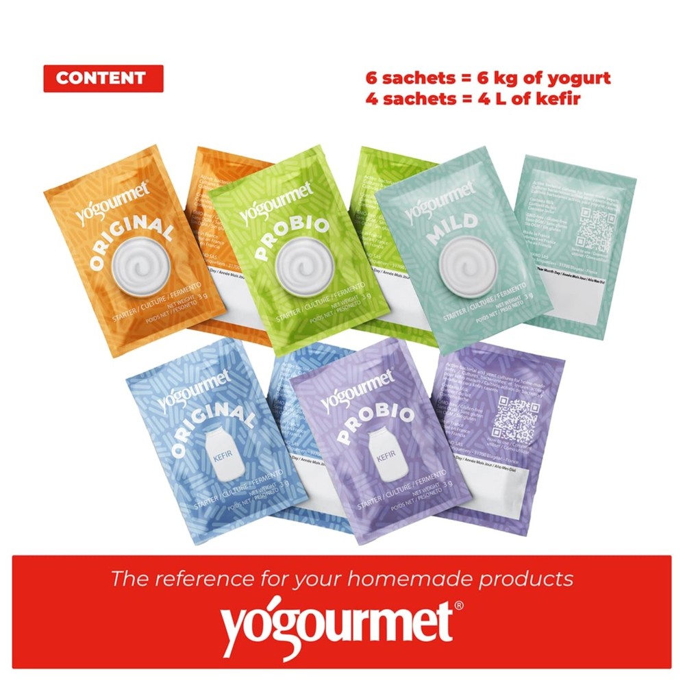 Homemade Yogurt & Kefir Starter Pack