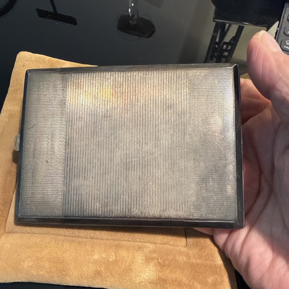 antique silver cigarette case