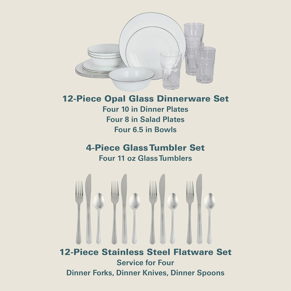 74-Piece Complete Kitchen Set: Cookware, Dinnerware & Utensils