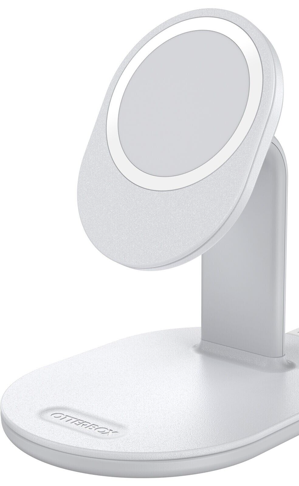 OtterBox Fast MagSafe Charging Stand + Cable & Wall Adapter - white
