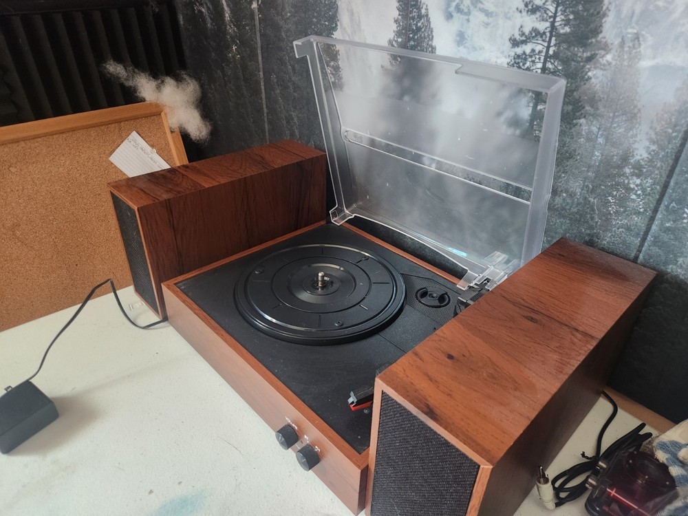 Crosley C62BWA Turntable System and Speaker