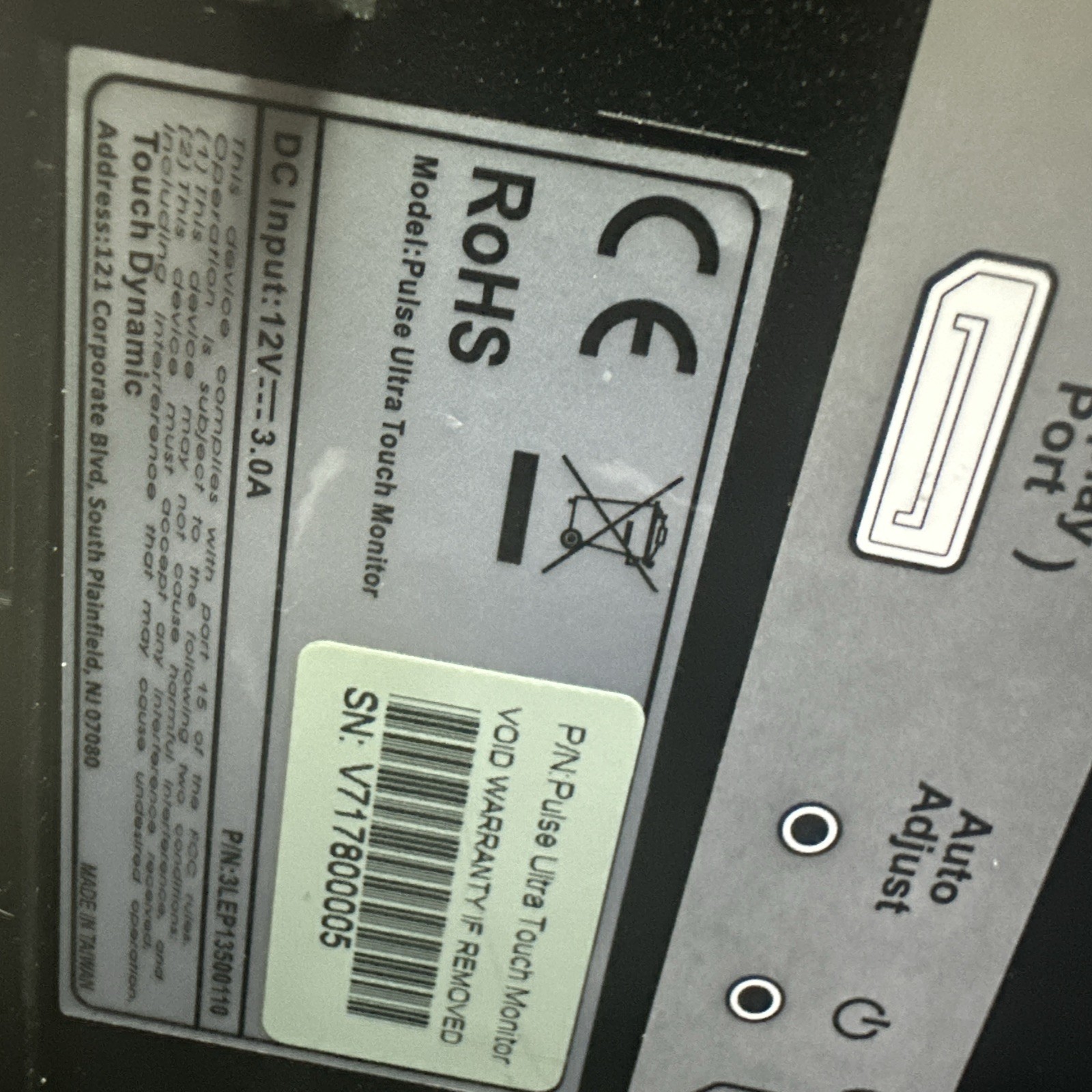 Touch Dynamic Pulse Ultra POS System w/ Slim Printer Base + Dual Displays