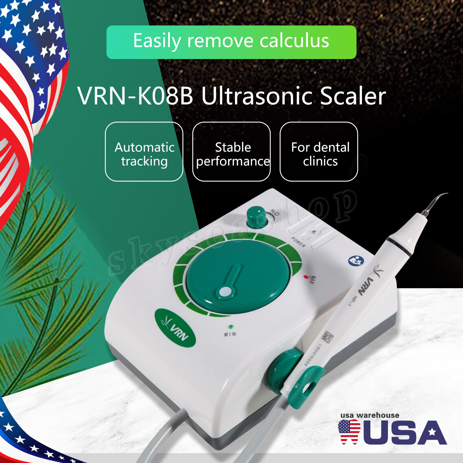 Dental Ultrasonic Piezo Scaler Handpiece For Woodpecker EMS Cavitron VRN-08B