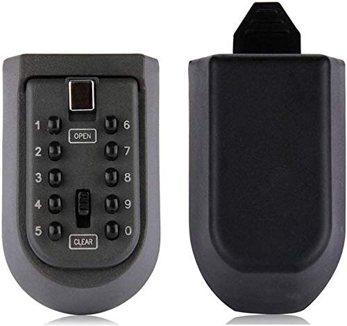 Mounted Push Button Combination Key Safe Storage Security Lock Box Rubber Cover