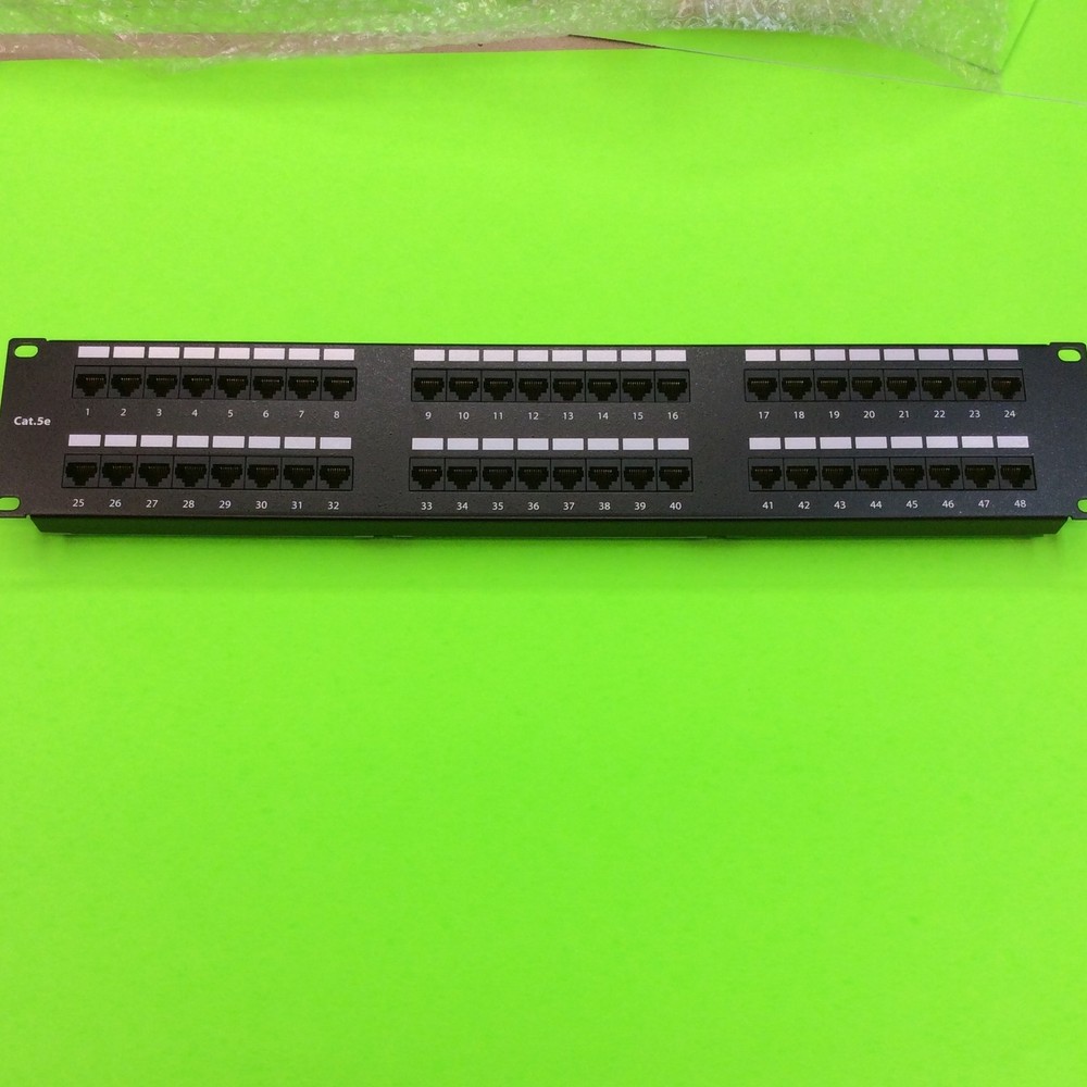 48 Port Rack Mount Cat Net Jack Array Part 87632145 Comm Circuit