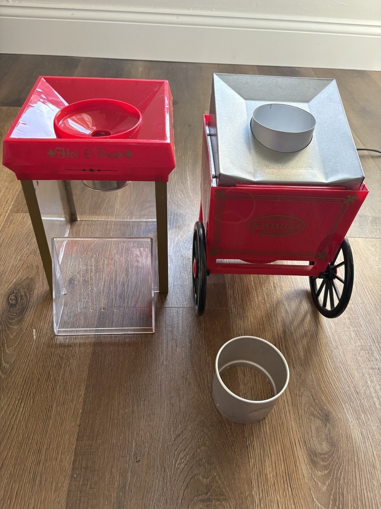 Nostalgia Electrics Old Fashioned Red Kettle Popcorn Maker