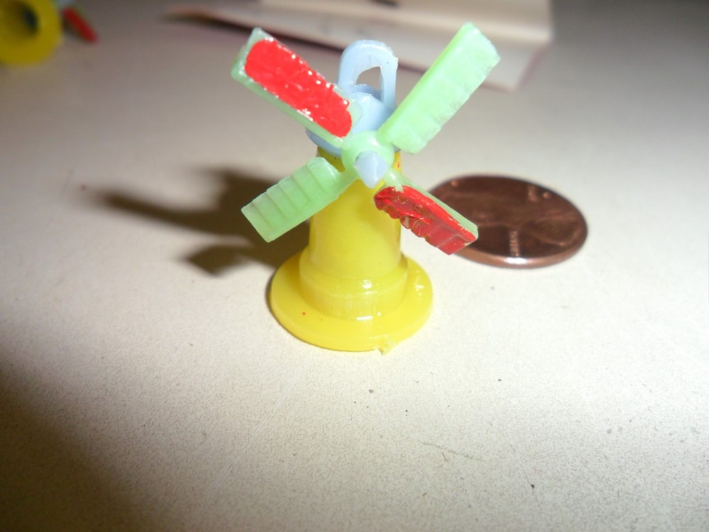 3 Vintage Plastic Windmills