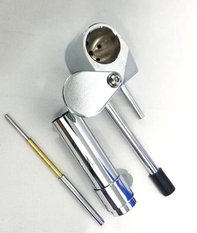 SOLID BRASS Metal Smoking Proto Pipe Style Nickel Plated