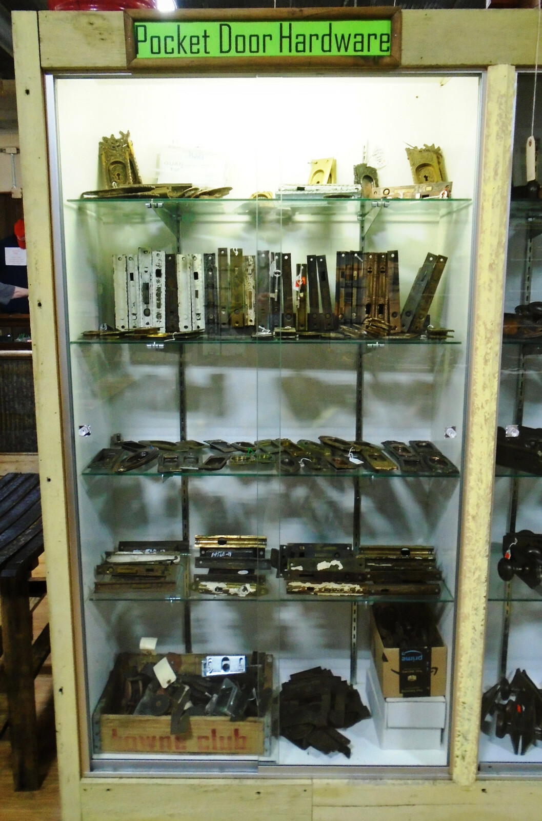 KEAN & DOTY (KD) POCKET DOOR MORTISE LOCK SET w/KEY: MALE & FEMALE (16941)