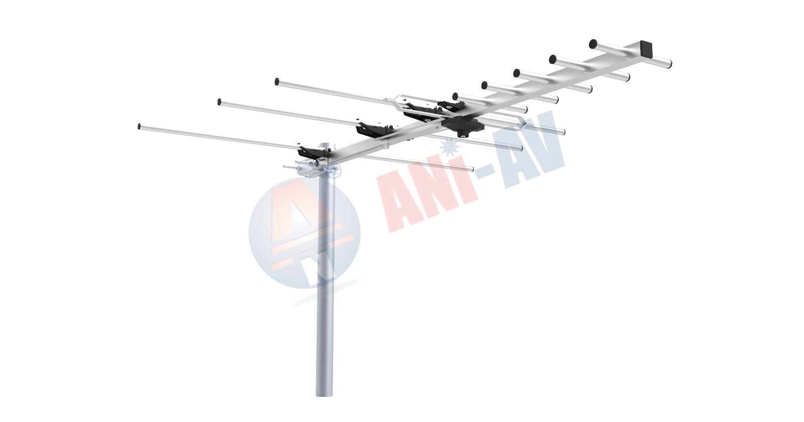 UHF VHF FM OUTDOOR DIGITAL HDTV ATSC TV DTV ANTENNA - QUICK ASSEMBLY