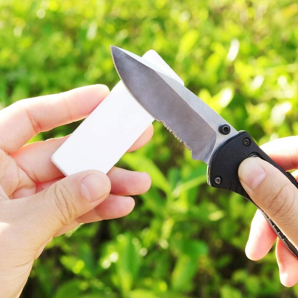 Diamond Sharpening Stone Knife Sharpener Mini Compact Double Side for Pocket #40