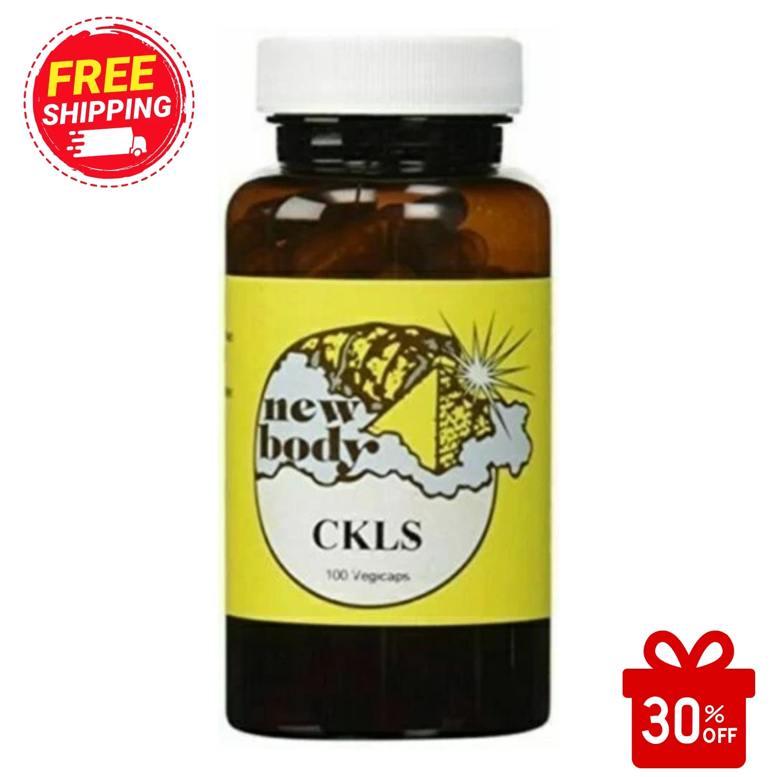 CKLS Cleanse For The Colon, Kidney, Liver, Spleen 100 Vegicaps New Body 2 Packs