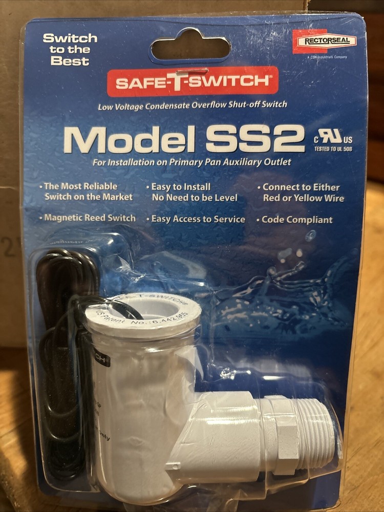 SAFE-T-SWITCH MODEL SS2 Condensate Overflow Shut Off Switch