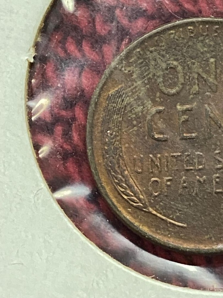 1954-D Lincoln Wheat Cent Reverse DBL on "CE" (c090)