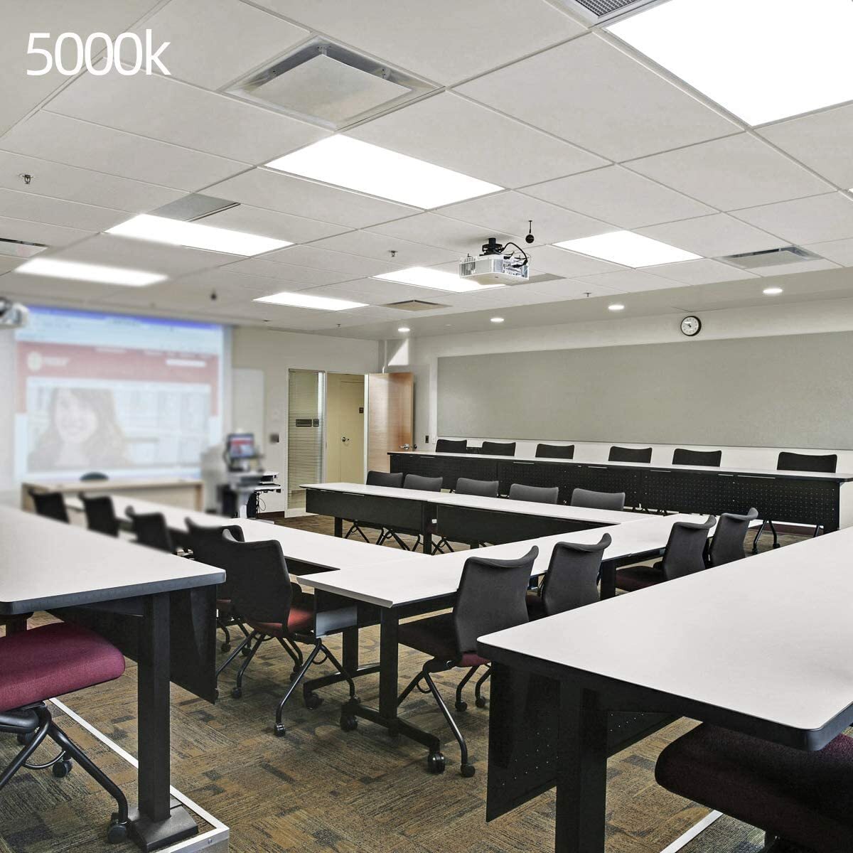 2x4 LED Flat Panel Light 75W Dimmable 2x4 Drop Ceiling Commercial Lights Fixture