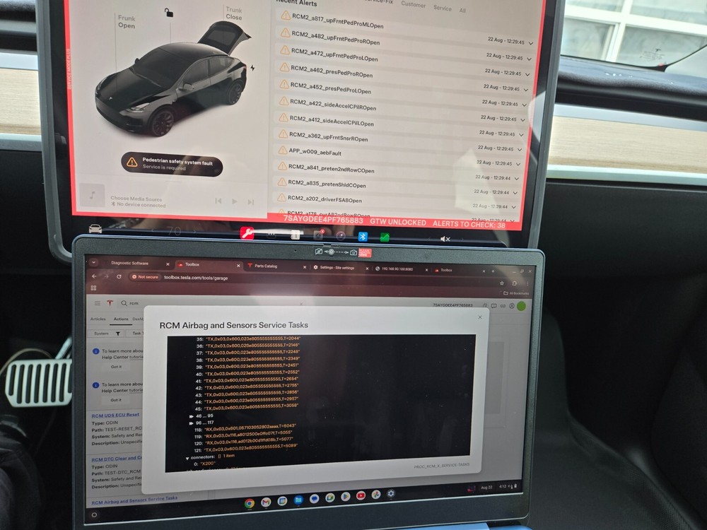 Tesla Model S 3 Y CyberTruck Laptop Diagnostic Programming Cable for ToolBox3